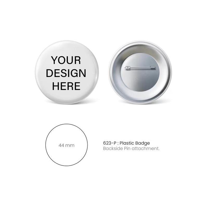 Buy Insert Plastic Badge with Magnet Size 65 x 30 mm in Qatar